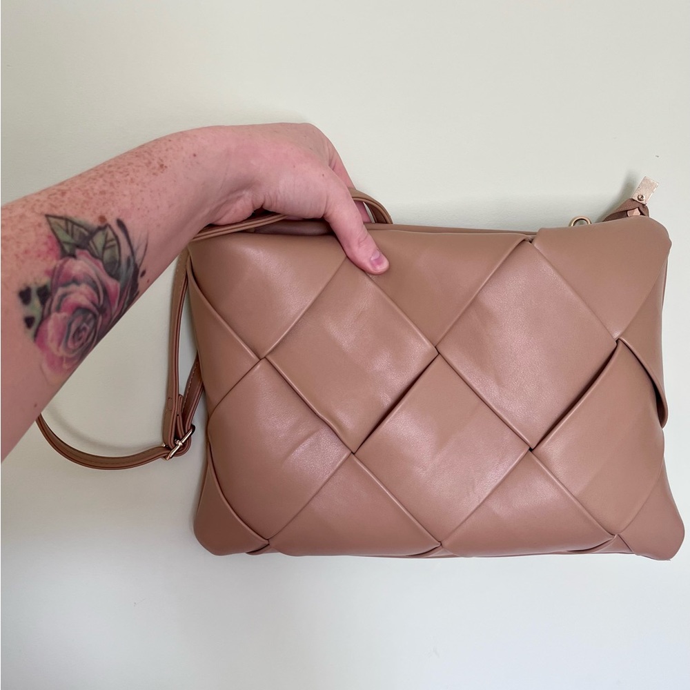 Anthropologie braided crossbody bag